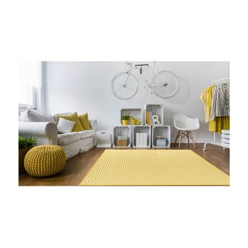 Covor foarte rezistent floorita braid, 160 x 230 cm, galben