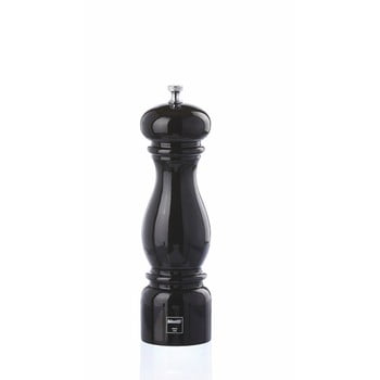 Râșniță din lemn pentru piper bisetti beech, negru, 22 cm