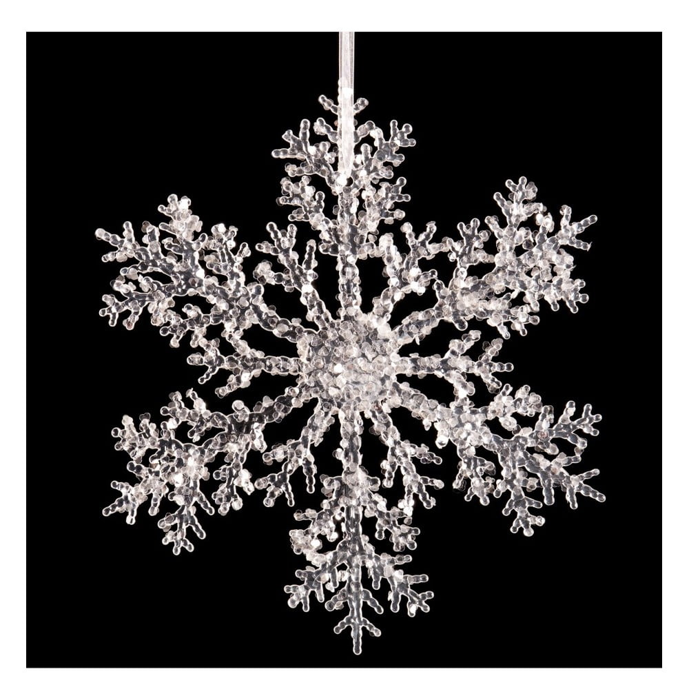 Závěsná dekorace ve tvaru sněhové vločky Unimasa Snow, ⌀ 30 cm