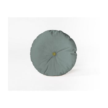 Pernă decorativă rotundă Velvet Atelier Turquoise, ⌀ 45 cm