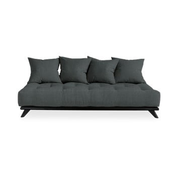 Canapea karup design senza black/slate grey, gri închis