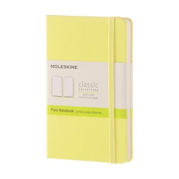 Caiet cu copertă rezistentă moleskine daisy, 192 pag., galben