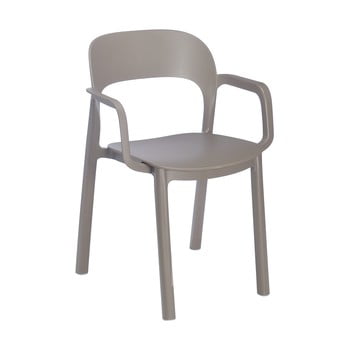 Set 4 scaune de grădină cu cotierei resol ona, maro