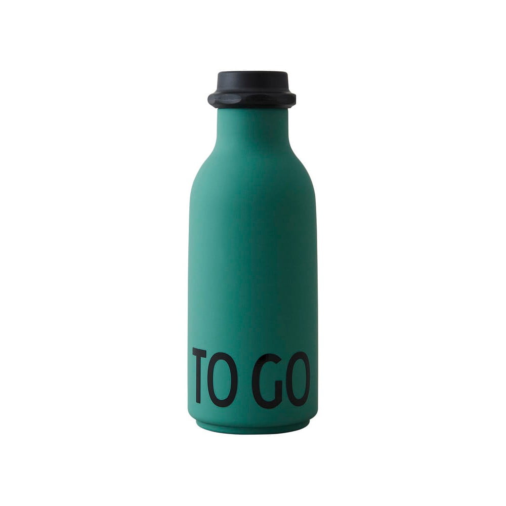 Zelená láhev na vodu Design Letters To Go, 500 ml