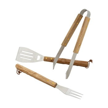 Set 3 ustensile pentru grătar cattara wood