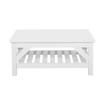 Măsuță de cafea cu blat alb monobeli klause, 60 x 101 cm, alb