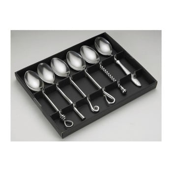 Set 6 linguri din inox, în cutie de cadou jean dubost forged