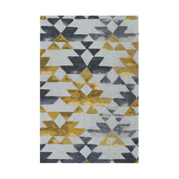 Covor tria grey/yellow, 160 x 230 cm