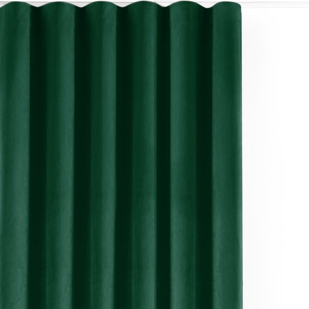 Zelený sametový dimout závěs 265x300 cm Velto – Filumi