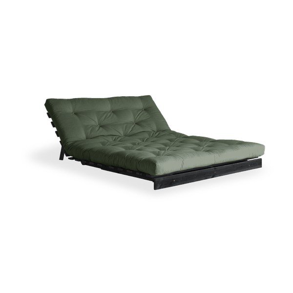 Variabilní pohovka Karup Design Roots Black/Olive Green