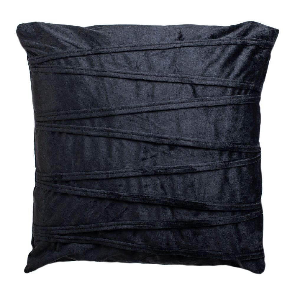 Černý dekorativní polštář JAHU collections Ella, 45 x 45 cm