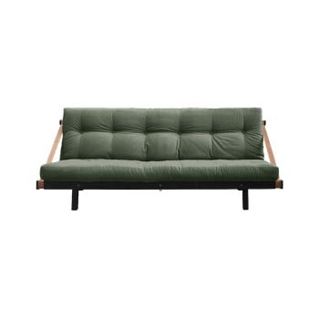 Canapea extensibilă karup design jump black/olive green, verde