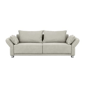 Canapea extensibilă cu 3 locuri și spațiu de depozitare Windsor & Co Sofas Casiopeia, bej