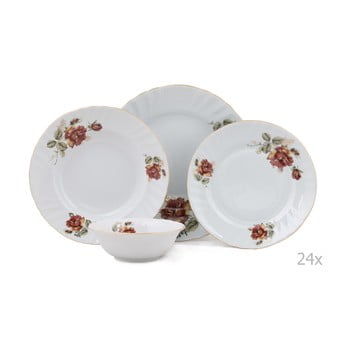 Set veselă 24 piese din porțelan kutahya merto