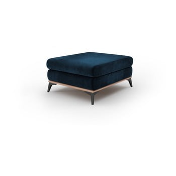 Puf cu husă de catifea windsor & co sofas astre, albastru