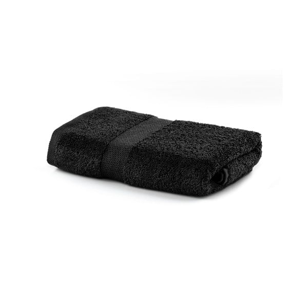 Černý ručník DecoKing Marina, 50 x 100 cm