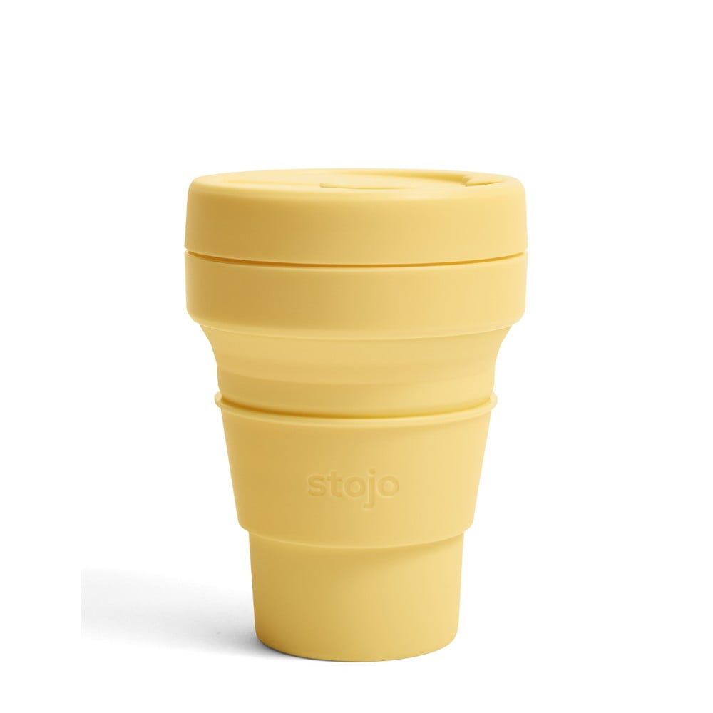 Žlutý skládací termohrnek Stojo Pocket Cup Mimosa, 355 ml