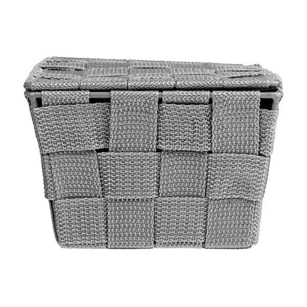 Šedý košík s víkem Wenko Adria