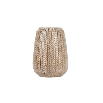 Vază eth knitted, mare, bej