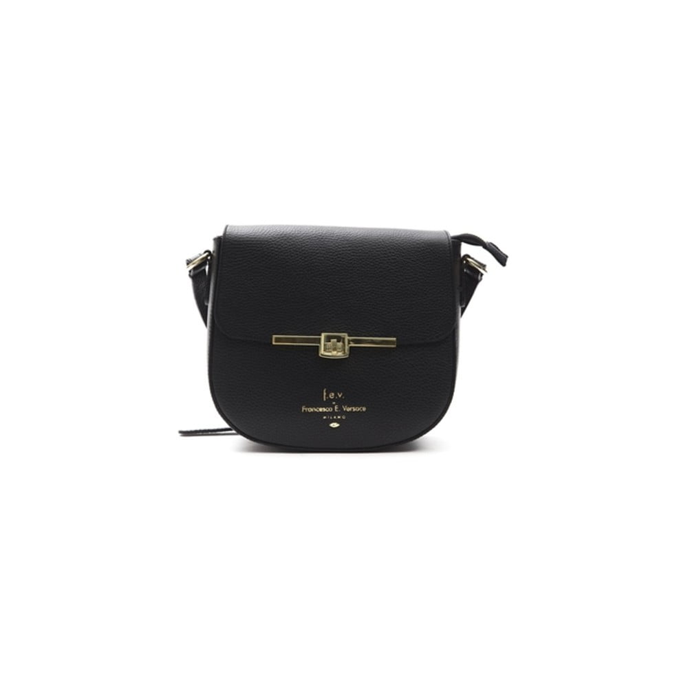 Černá kožená kabelka f.e.v. by Francesca E. Versace Lasta