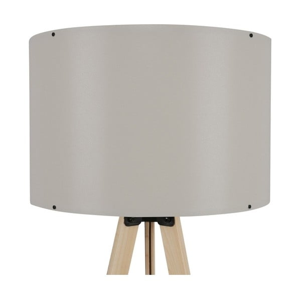 Stojací lampa s béžovým stínítkem Insignio Aiden