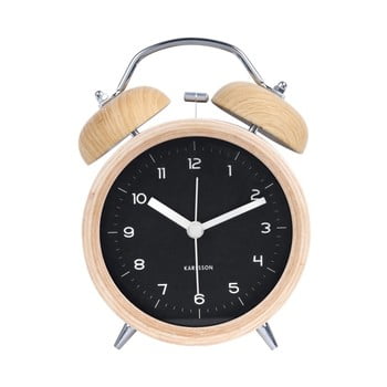 Ceas alarmă karlsson classic, crem - negru