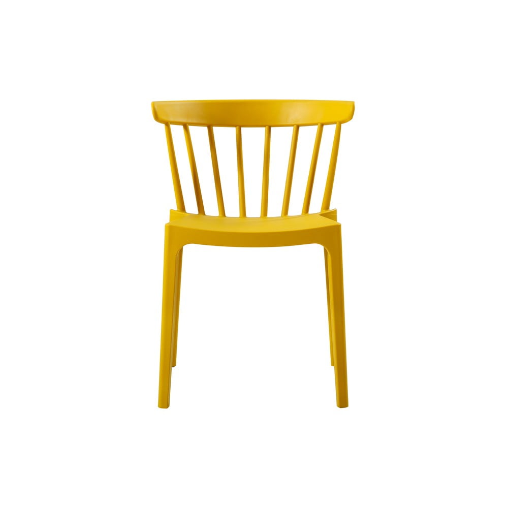 Žlutá židle vhodná do interiéru i exteriéru WOOOD Bliss