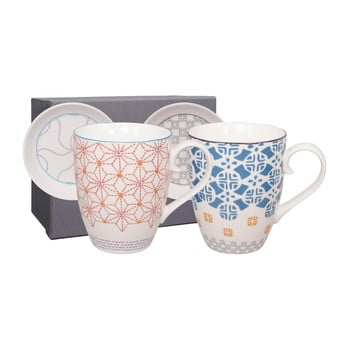 Set 2 căni cu farfurii tokyo design studio baobab original/stars, 380 ml