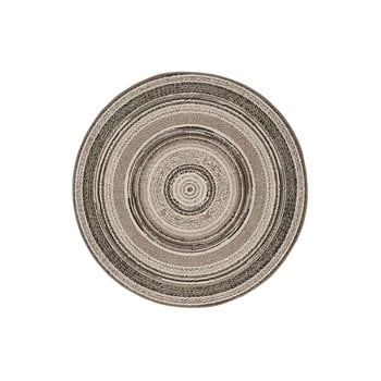 Covor pentru exterior universal verdi, ⌀ 120 cm, gri