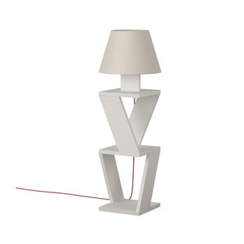 Lampadar kozena white, alb