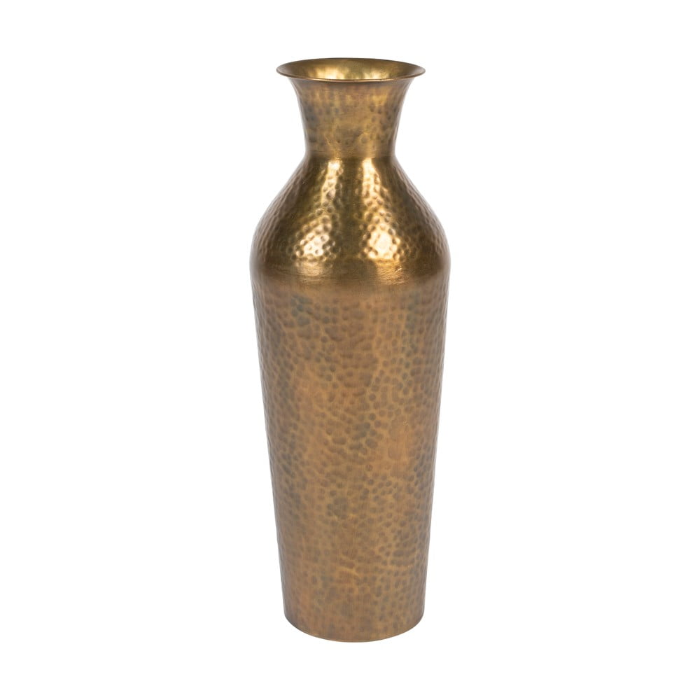 Ocelová vysoká váza ve zlaté barvě (výška 56 cm) Dunja – White Label