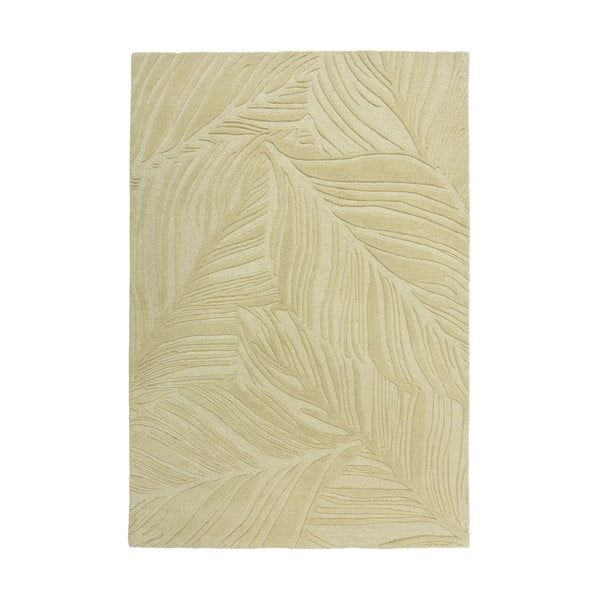 Zelený vlněný koberec Flair Rugs Lino Leaf, 160 x 230 cm