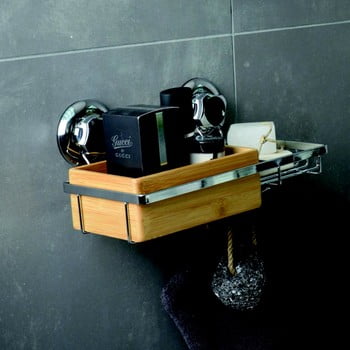 Suport din bambus cu săpunieră compactor spa