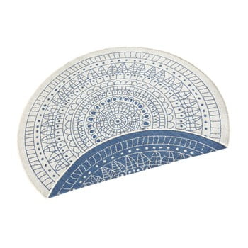 Covor reversibil bougari porto, Ø 200 cm, albastru