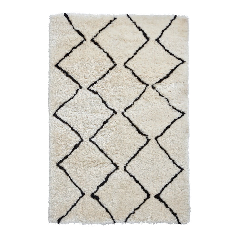 Krémově bílý koberec Think Rugs Morocco Dark, 200 x 290 cm