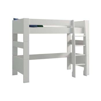 Pat supraetajat pentru copii steens for kids, înălțime 164 cm, alb