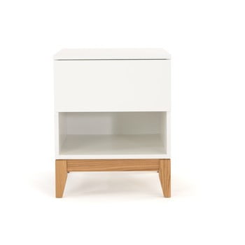 Măsuță auxiliară woodman blanco, alb