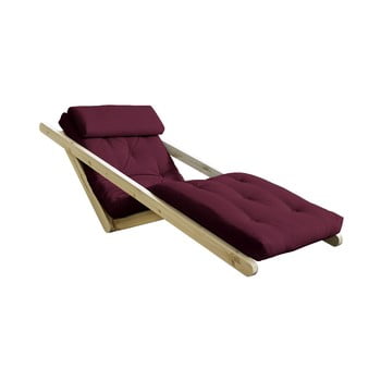 Șezlong extensibil karup design figo natural, roșu închis