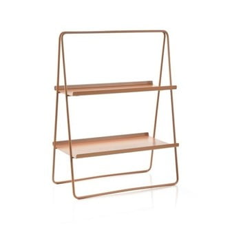 Etajeră cu structură din inox zone a-table amber, portocaliu