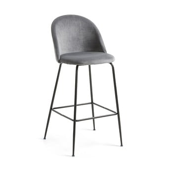 Scaun bar la forma mystere, înălțime 108 cm, gri