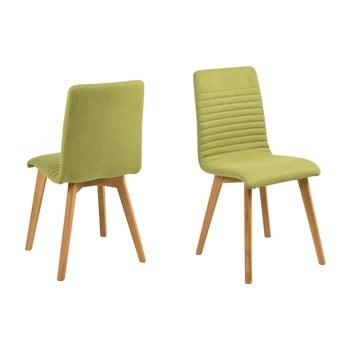 Set 2 scaune dining actona arosa, verde