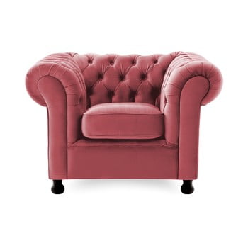 Fotoliu vivonita chesterfield, roșu