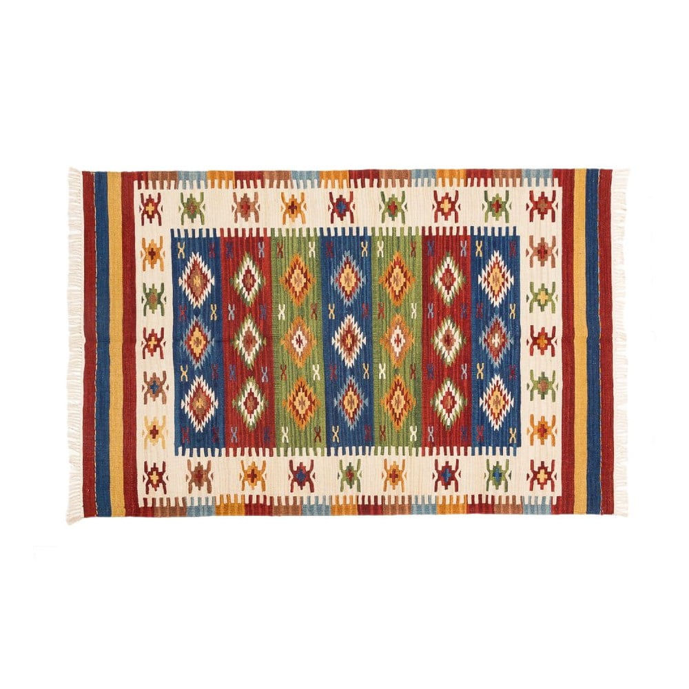 Ručně tkaný koberec Kilim Dalush 008, 90x60 cm
