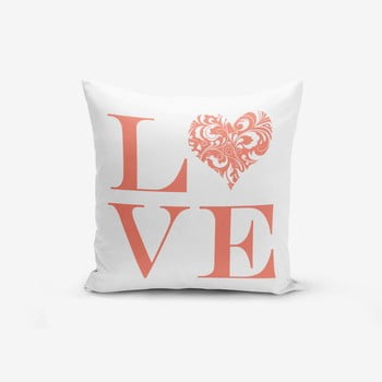 Față de pernă minimalist cushion covers love flower, 45 x 45 cm