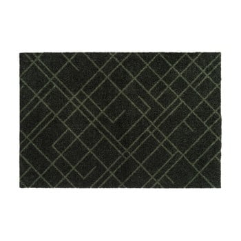 Covoraș intrare tica copenhagen lines, 60 x 90 cm, verde închis