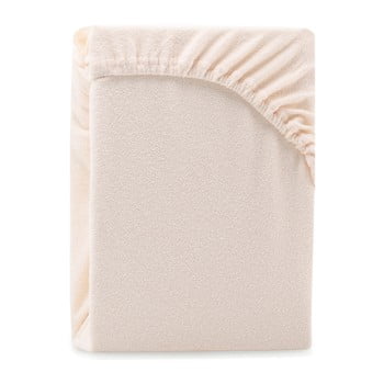 Cearșaf elastic pentru pat dublu ameliahome ruby light beige, 220-240 x 220 cm, bej deschis