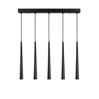 Lustră de 5 becuri opviq lights uğur long, negru
