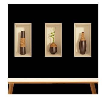 Set 3 autocolante 3d ambiance bamboo