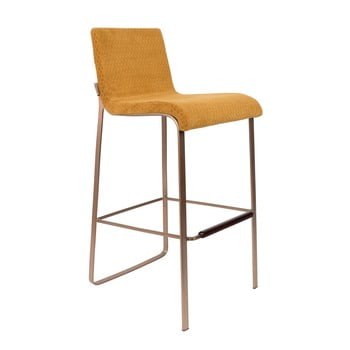 Scaun bar dutchbone fiore, înălțime 100 cm, galben