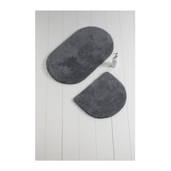 Set 2 covoare de baie colors of oval, antracit
